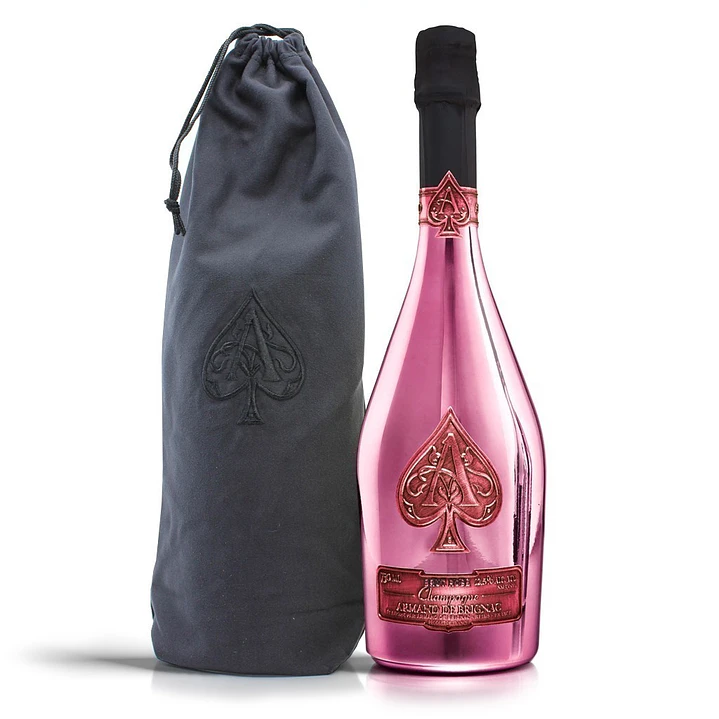 Champagne Armand de Brignac Rosé - 75cl Velvet Bag 1