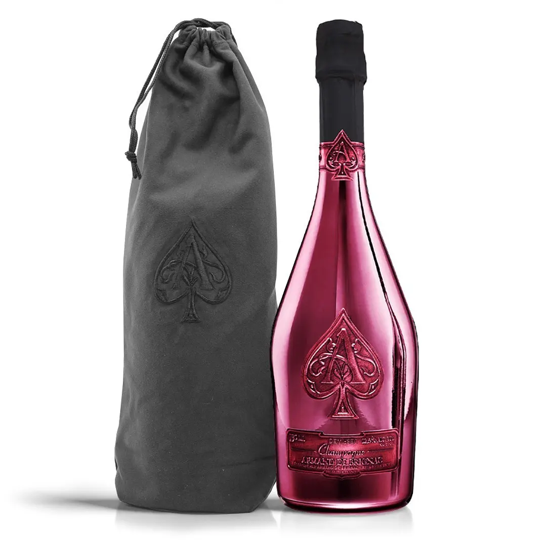 Champagne Armand de Brignac Demi-Sec - 75cl Velvet Bag 1