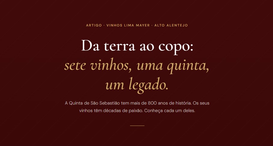 Da terra ao copo: sete vinhos Lima Mayer, uma quinta, um legado