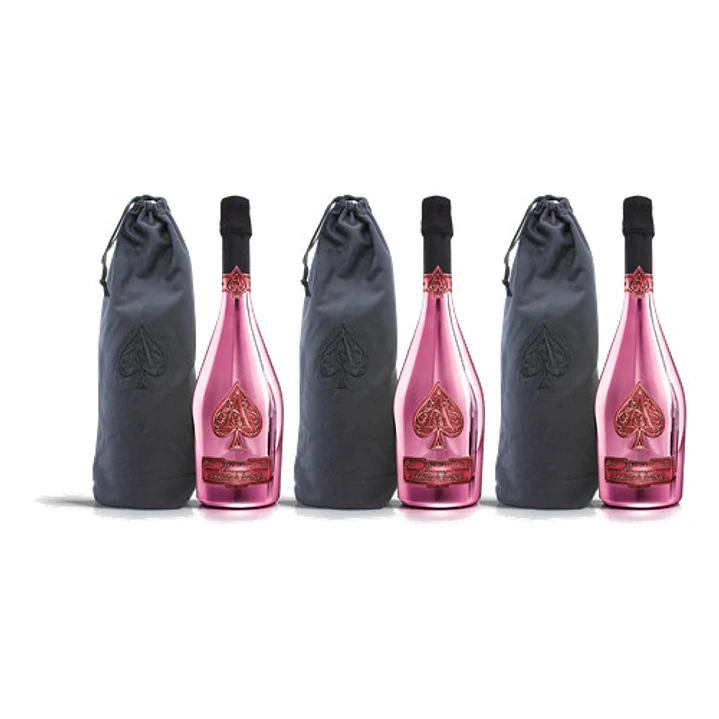 Champagne Armand de Brignac Rosé - 75cl Velvet Bag 3