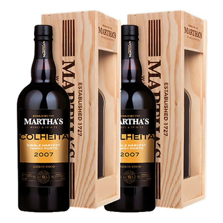 Martha's Tawny Port Wine Harvest 2007 75cl wooden box 75cl 2