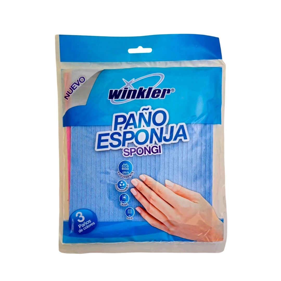 Paño Spongi 18x20 cm – Pack 3 Colores (3UN)