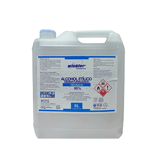 Alcohol Etílico Desnaturalizado 95° - 5 Litros