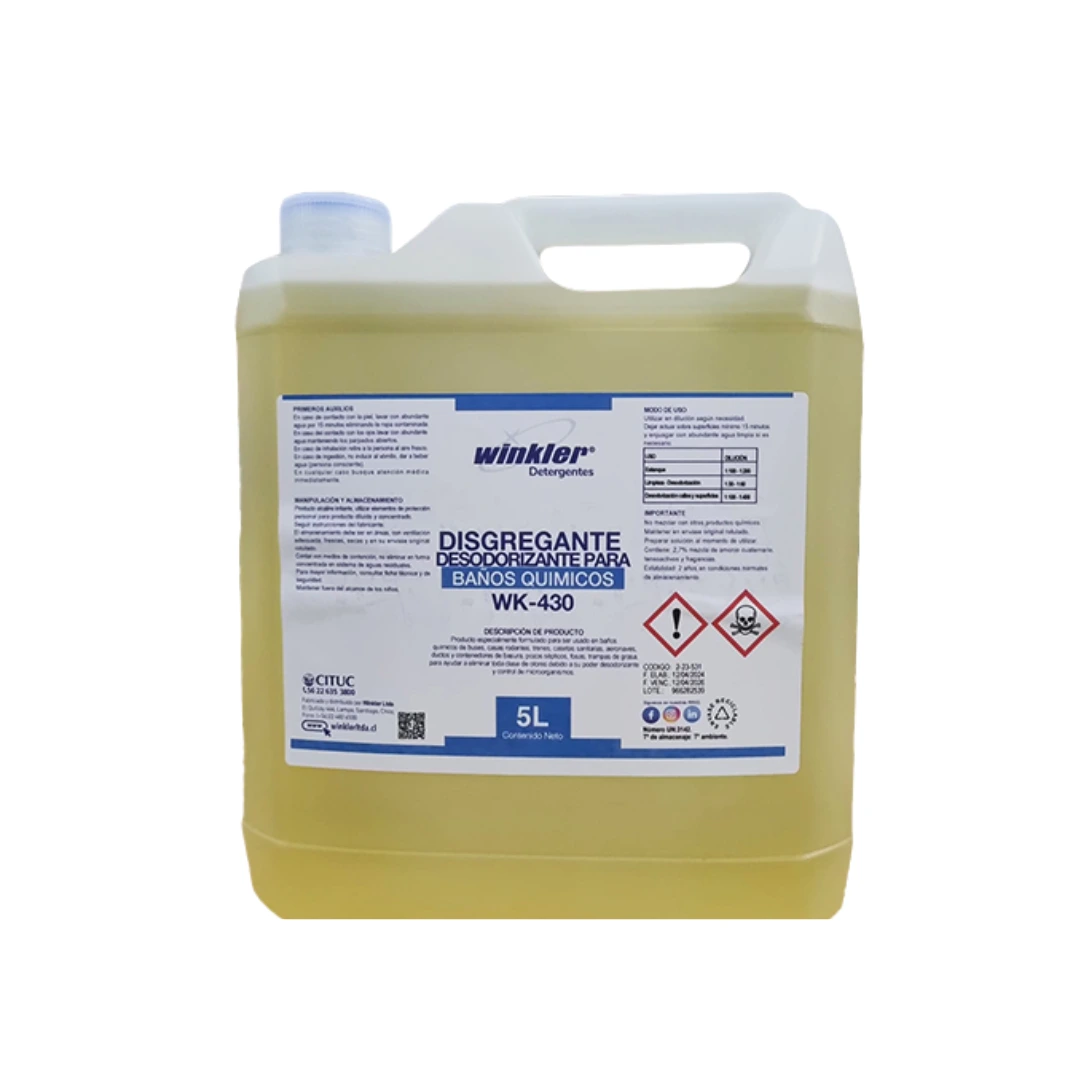 Disgregante para Baños Químicos - WK-430 - 5 Litros