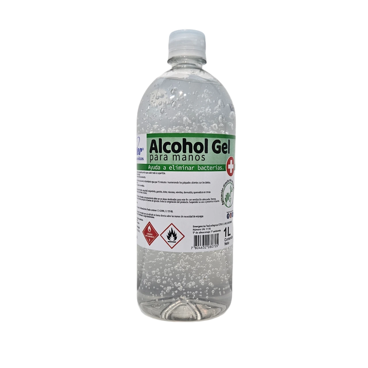Gel Alcohólico - Wk-117 Incoloro - 1 Litro