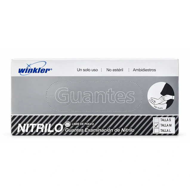 Guantes de Nitrilo Negro 3,5 g Talla L - Winkler  1