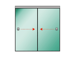  Shower Door Corredera Empavonado 8mm (2 hojas m—viles)