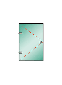 Puerta Ducha Cristal Templado Empavonado 8mm 