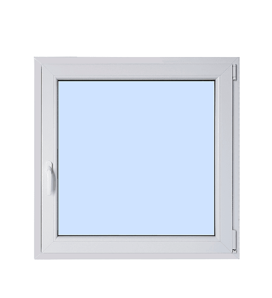 Ventana abatible interior PVC blanco + termopanel 