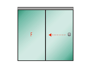  Shower Door Corredera 8mm (fijo hoja m—vil)- (120x150cm)