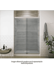 Shower door Corredera Empavonada 8mm (fijo derecho + hoja móvil)