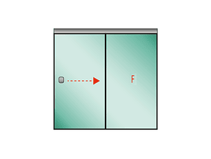  Shower Door Corredera Empavonada 8mm (fijo derecho hoja m—vil)