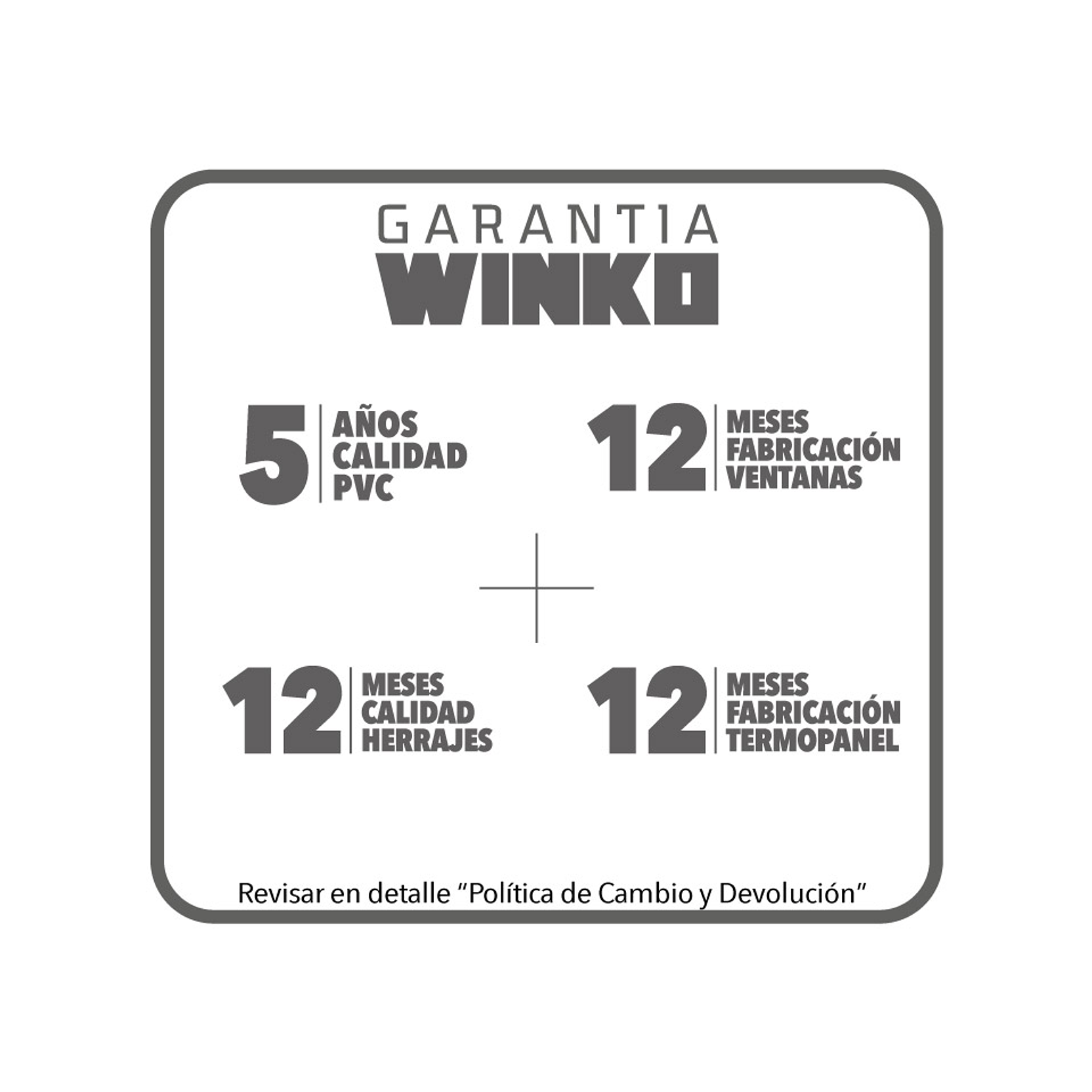 Ventana Fija  REHAU PVC Antracita + Termopanel  (Alto: 800, Ancho: 1400) 2