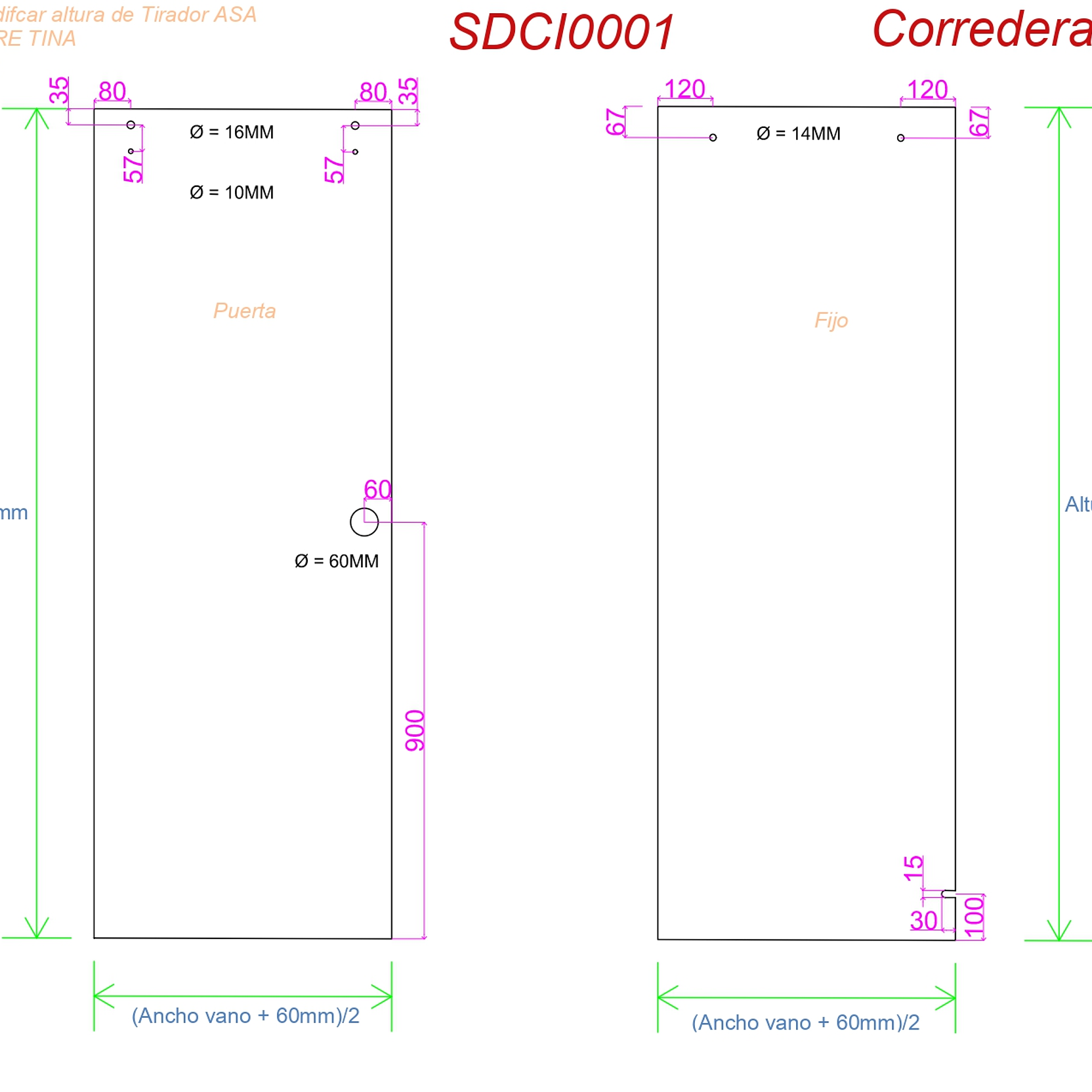 Cristal Templado con perforacion /  Cristián avalos