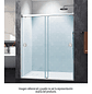 Shower Door Corredera Transparente 8mm (2 hojas moviles) (Alto: 1820, Ancho: 1260) - Miniatura 2