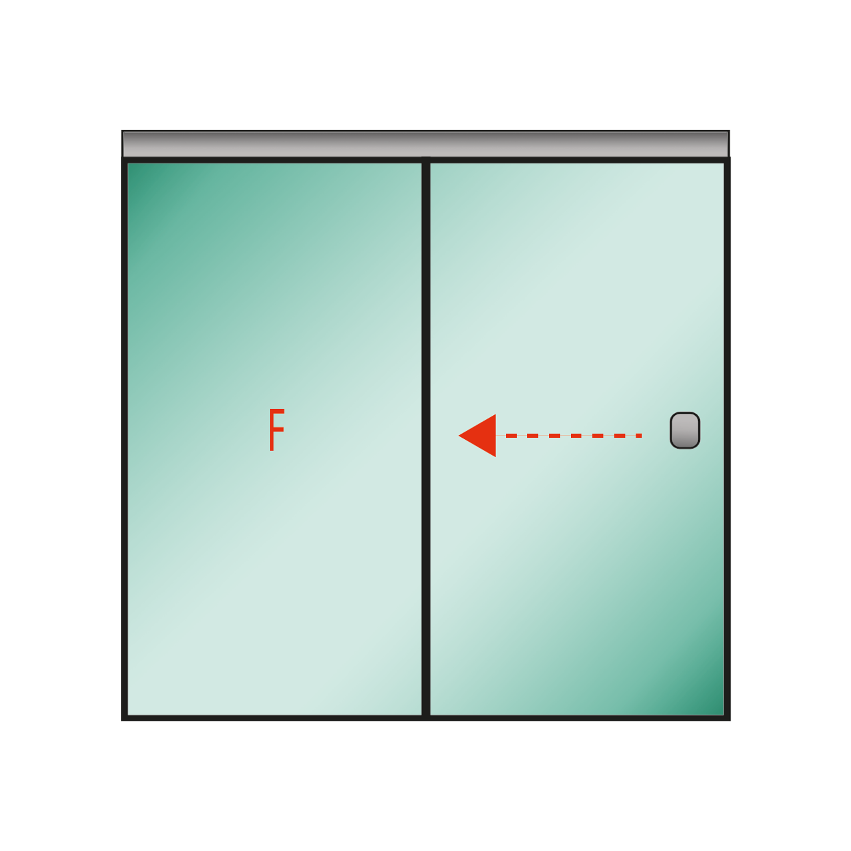 Tu Shower Door Corredera (Fijo -  Movil) a Medida 1