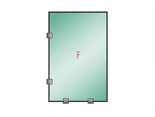 Tu Shower Door Fijo con Tomas Simples a Medida