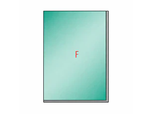 Tu  Shower Door Fijo con Canal a Medida 10 mm - Ancho: 1200 x Alto: 2000 - Color Herraje: Aluminio - Lado Fijacion: Derecha - 