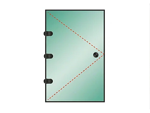 Tu Shower Door Puerta a Medida 10 mm - Ancho: 700 x Alto: 2000 - Color Herraje: Negro - Lado Fijacion: Izquierda - Bisgras: Muro-Vidrio
