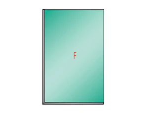Tu  Shower Door Fijo con Canal a Medida 8 mm - Ancho: 800 x Alto: 1900 - Color Herraje: Aluminio - Lado Fijacion: Izquierda - 