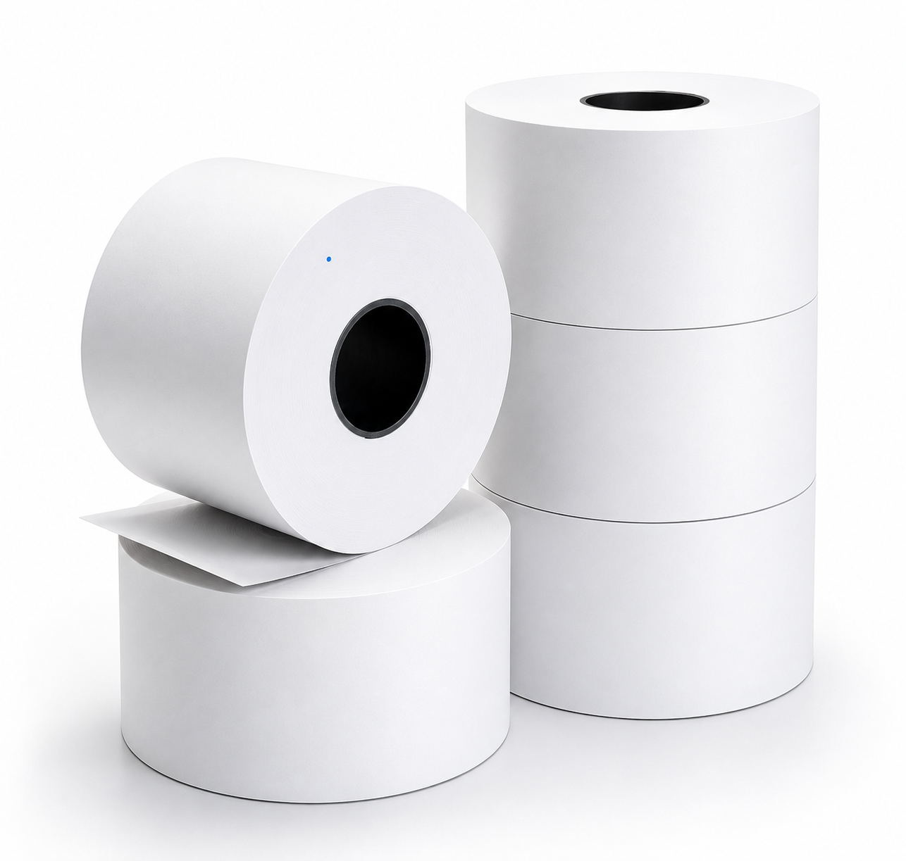 PAPEL CONTINUO PARA  BALANZA  57MM X 80 MTS CAJA 50 UND