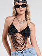 Festival Headliner Beaded Triangle Bralette - Miniatura 3