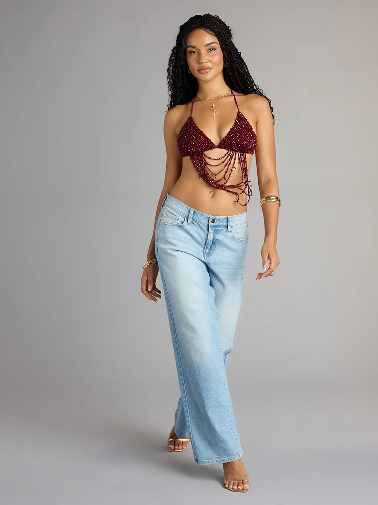 Festival Headliner Beaded Triangle Bralette 9