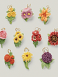 Fall Flowers 10-Piece Ornament & Tree Set - Miniatura 2