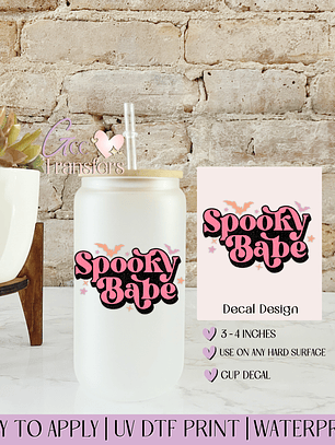 Spooky Babe - Decal UVDTF