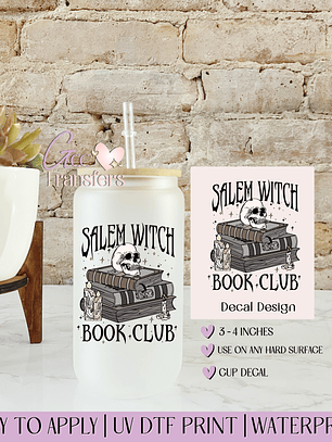 Salem Witch Book Club - Decal UVDTF