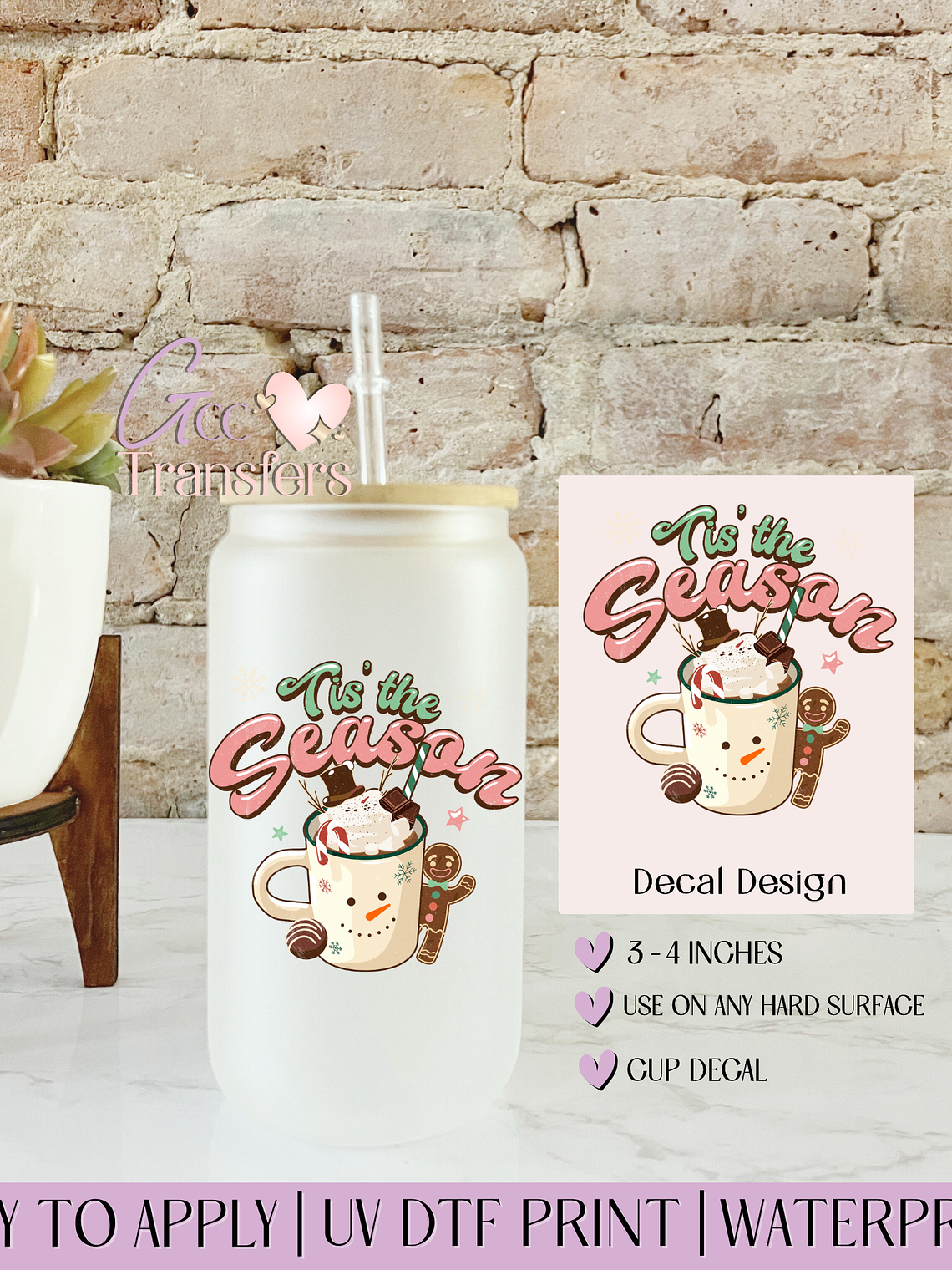 Tis' The Season - Decal UVDTF 1