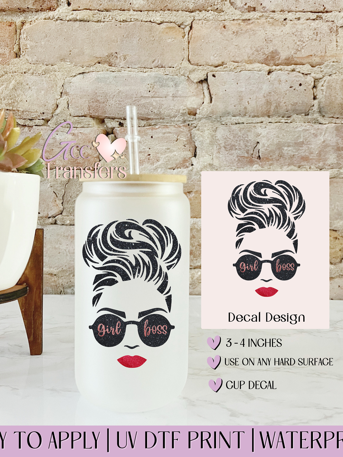 Girl Boss - Decal UVDTF 1