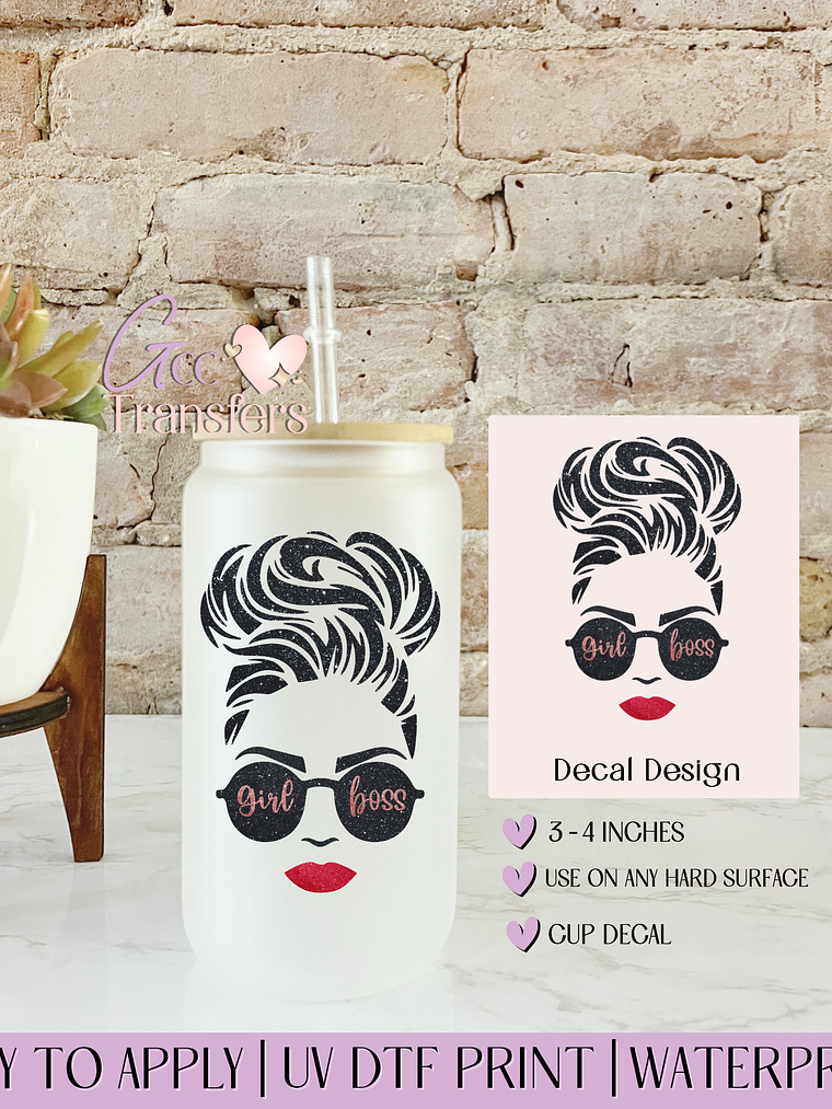 Girl Boss - Decal UVDTF 1