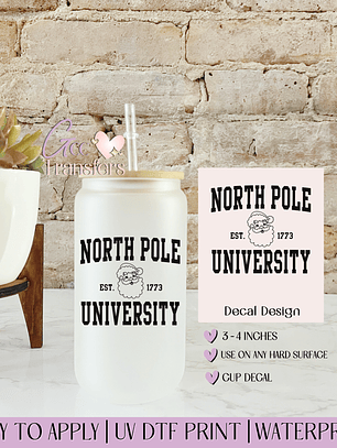 North Pole University - Decal UVDTF