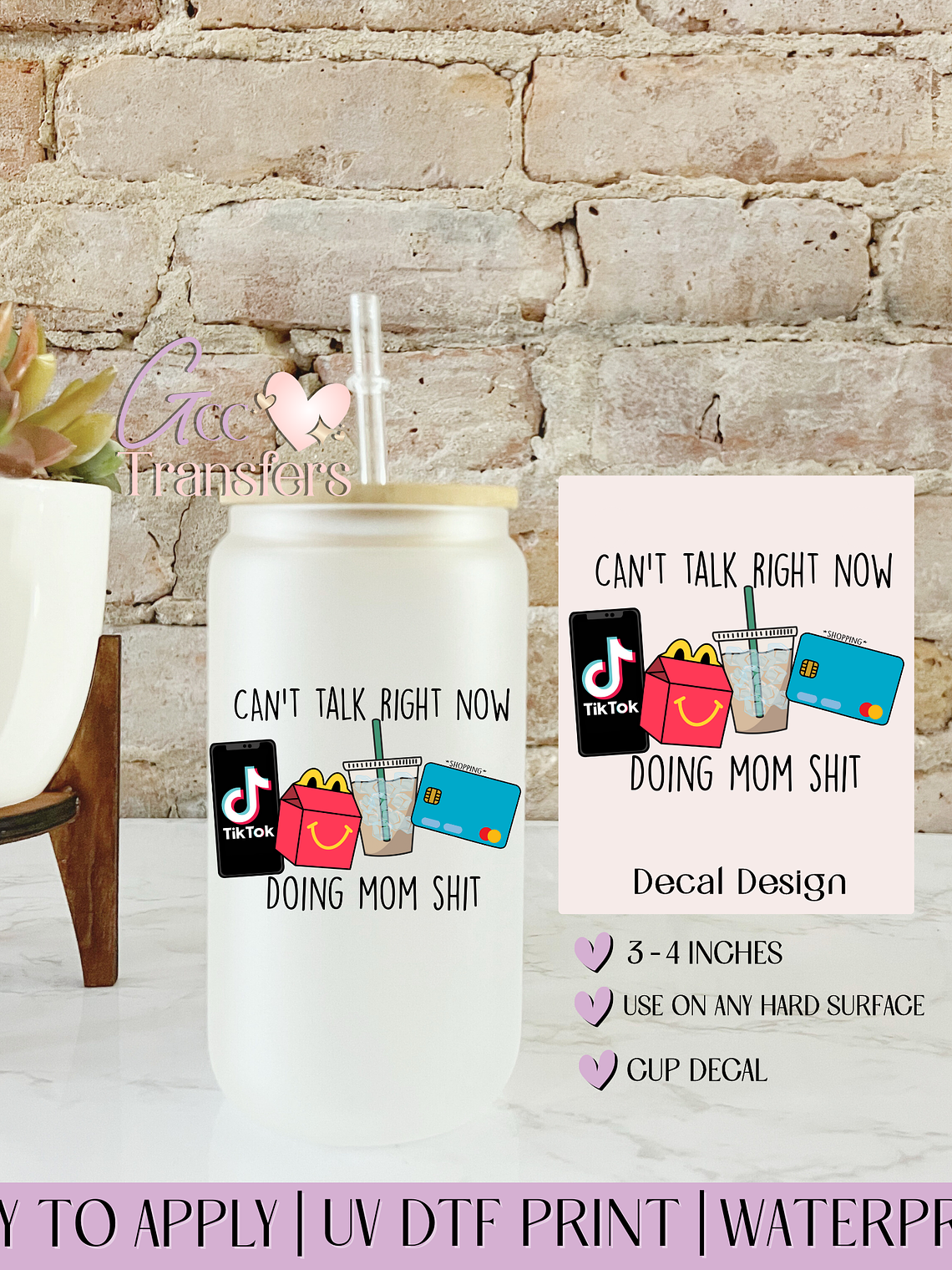 Can't Talk Right  - Decal UVDTF 1