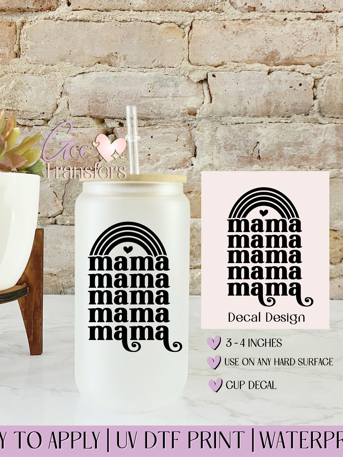 Mama Rainbow - Decal UVDTF 1