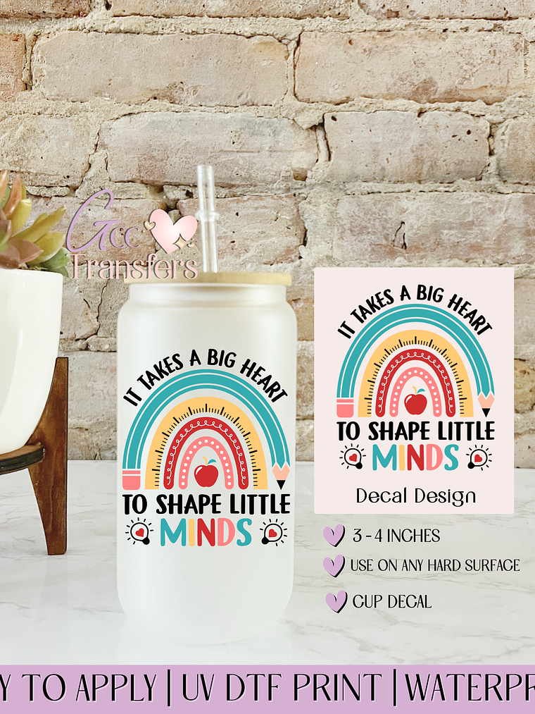 It takes a Big Heart - Decal UVDTF 1