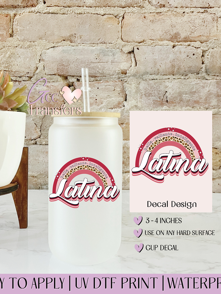 Latina Rainbow - Decal UVDTF 1