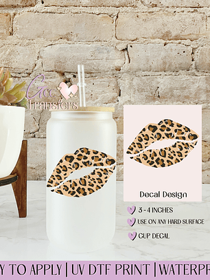 Leopard Lips - Decal UVDTF