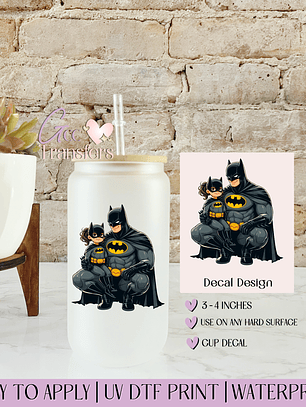 City's Silent Protector Daddy & Daughter - Decal UVDTF