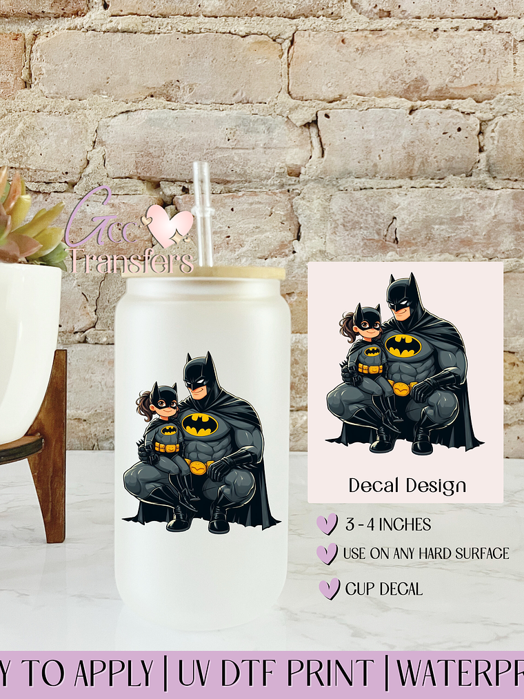 City's Silent Protector Daddy & Daughter - Decal UVDTF 1