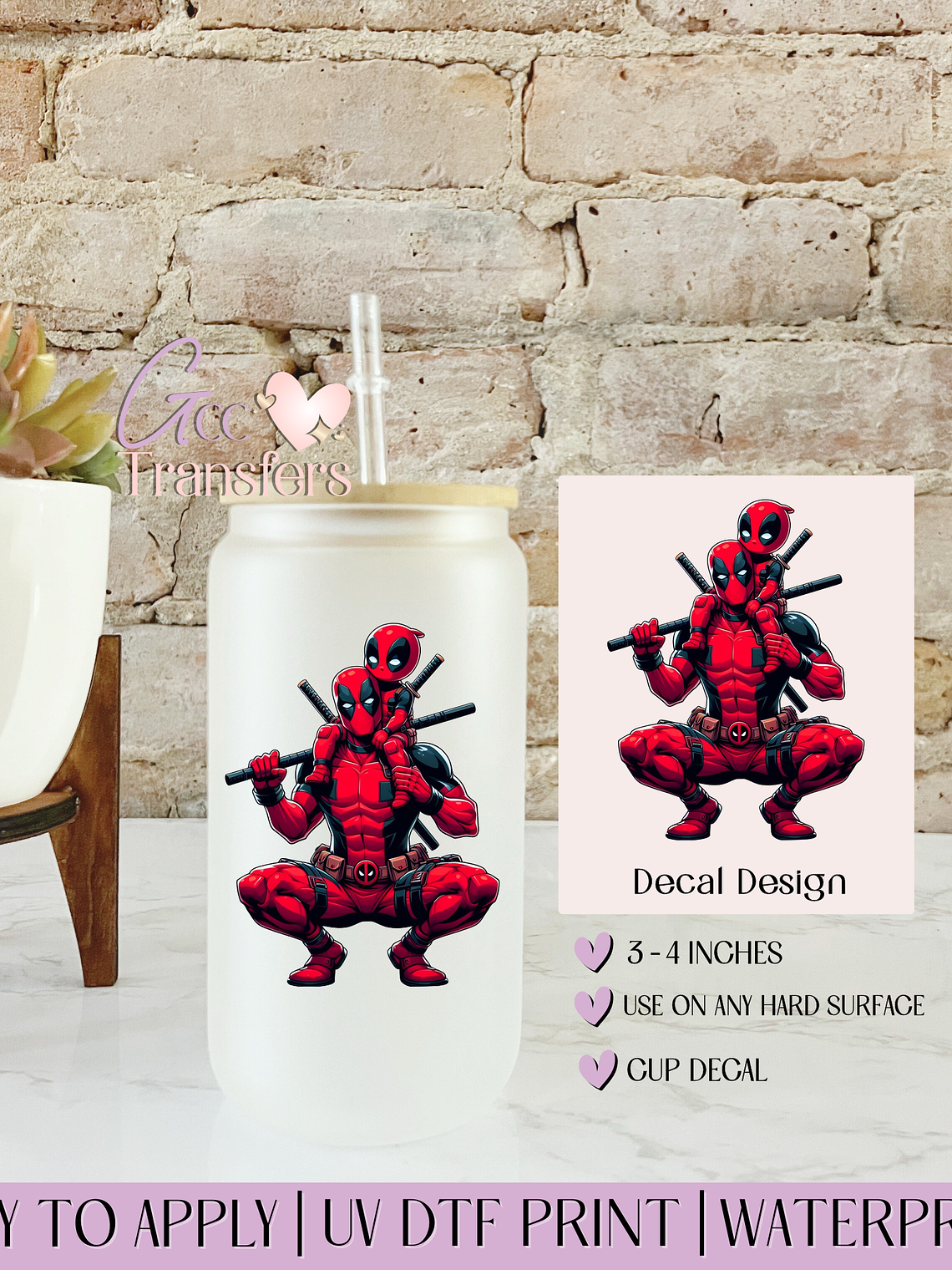 Red Suit Rebel Daddy & Son - Decal UVDTF 1