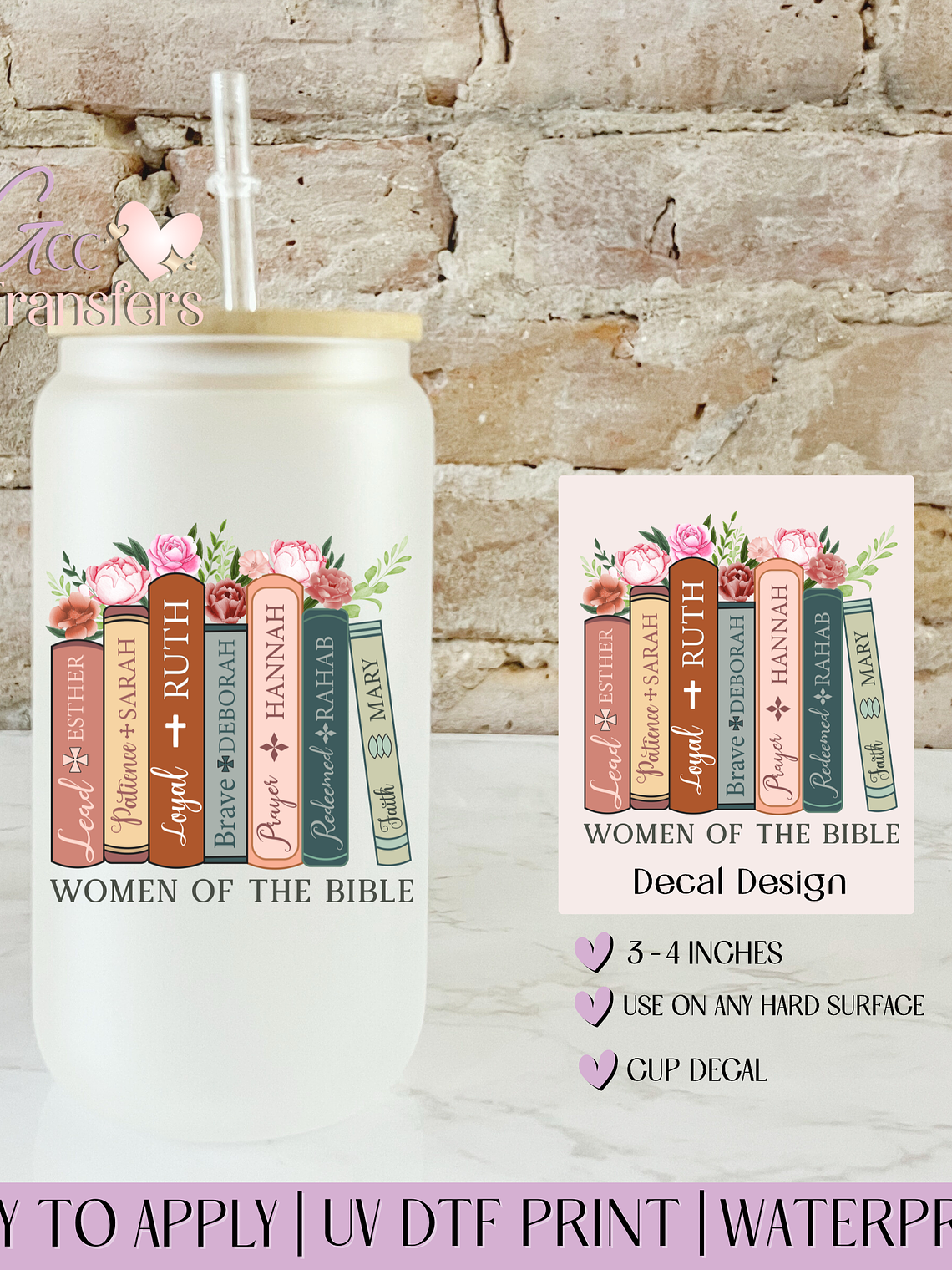 Women of The Bible  - Decal UVDTF 1