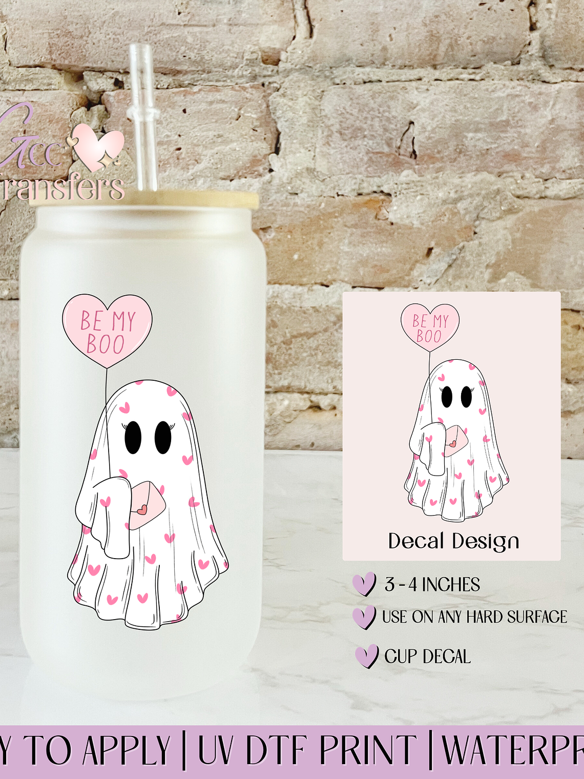 Be My Boo - Decal UVDTF 1