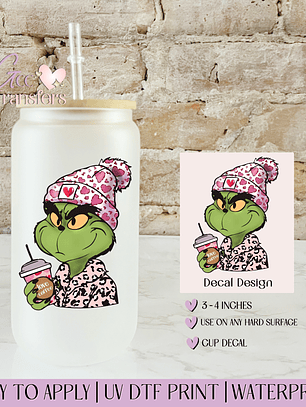 Valentine Boujee Hearts Leopard - Decal UVDTF