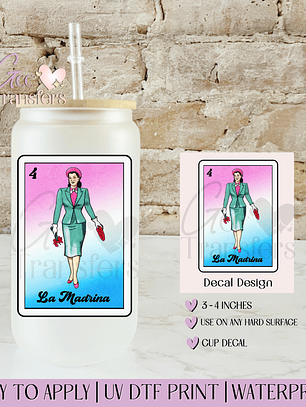 La Madrina Mexican Lottery Card - Decal UVDTF