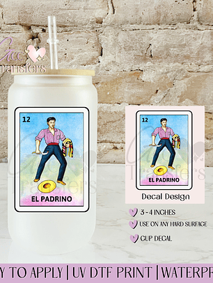 El Padrino Mexican Lottery Card - Decal UVDTF