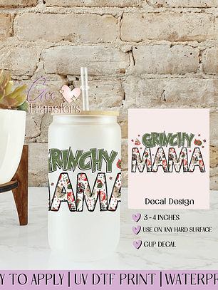 Grinchy Mama - Decal UVDTF