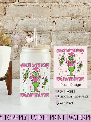 Grinchy on the Inside - Decal UVDTF