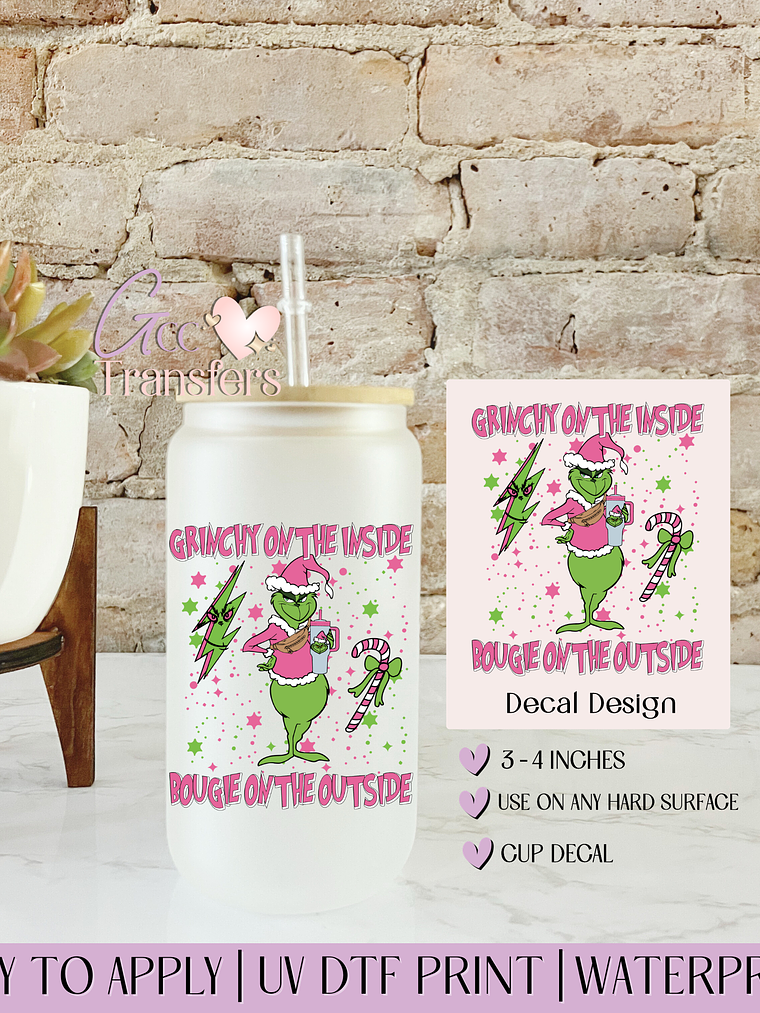 Grinchy on the Inside - Decal UVDTF 1